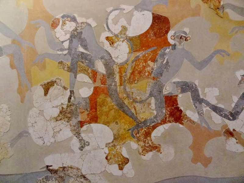 Soubor:Prähistorisches Museum Thira Blaue Affen 03.jpg
