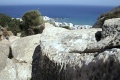 Unfinished colossal statue in quarry, 7th c BC, Apollonas, Naxos, 060584.jpg