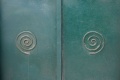 Cycladic spirals on door in Apeiranthos, Naxos, 21st c AD, 118814.jpg