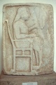 Enthroned man, relief from Paros, half 6th c BC, Berlin, Perg17x.jpg