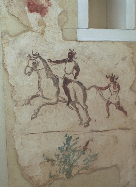 Soubor:Mural painting Horseman Museum ZdeDelm026.jpg