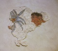 Fresc d'un africà, Akrotiri, segle 17 aC, Museu de la Prehistòria de Thira.JPG